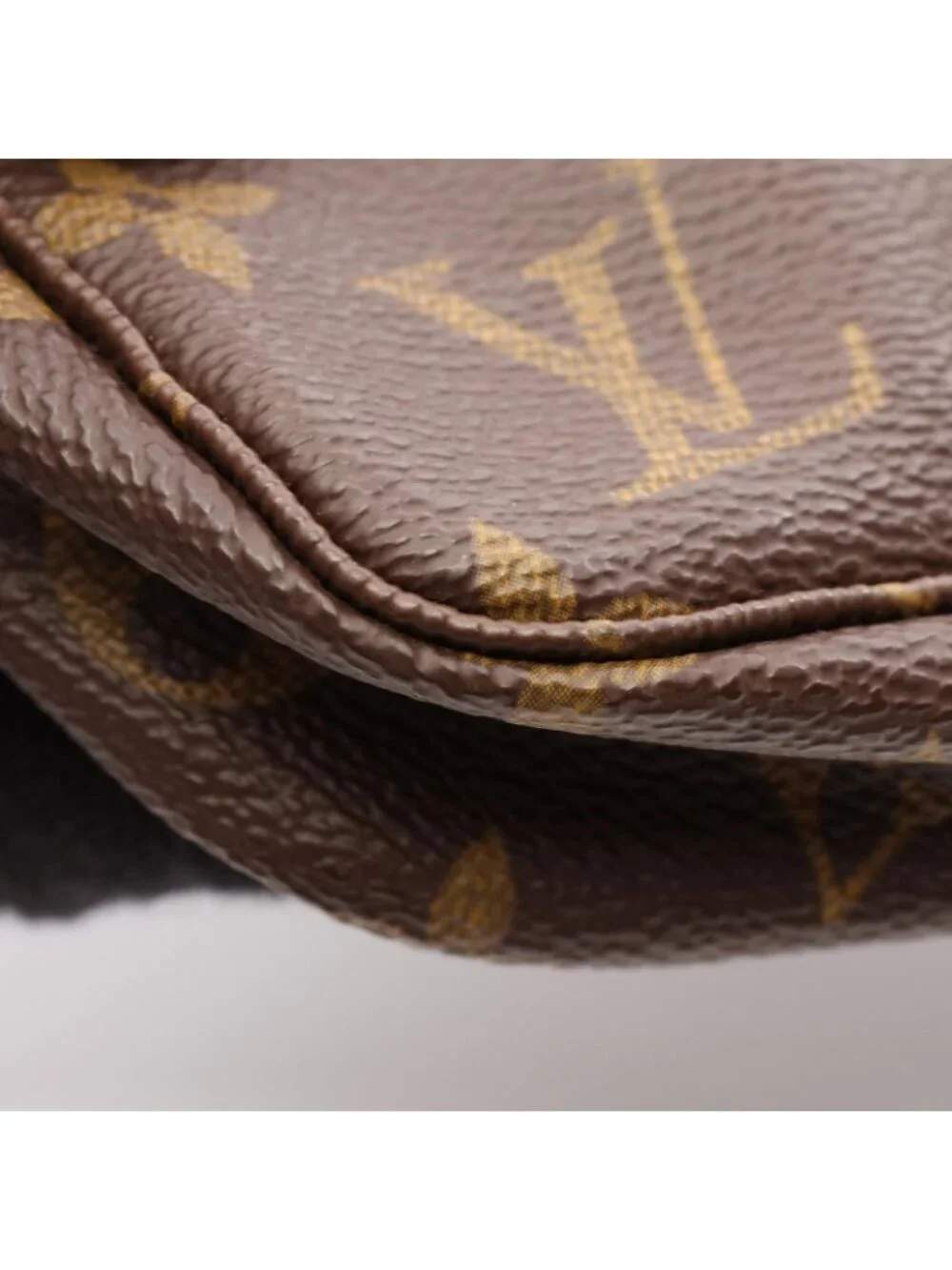 Louis Vuitton Pochette Accessory Soir Canvas Leather Handbag
